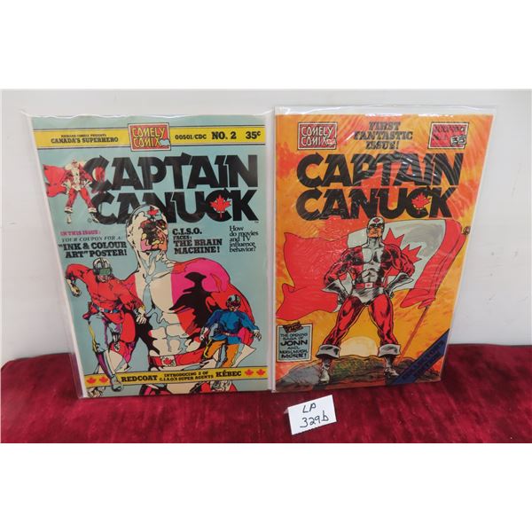 Comley Comics Capt Canuk Vol. 1 #2, 1975 .55cent  Board and Bag also Volume 1 #1 