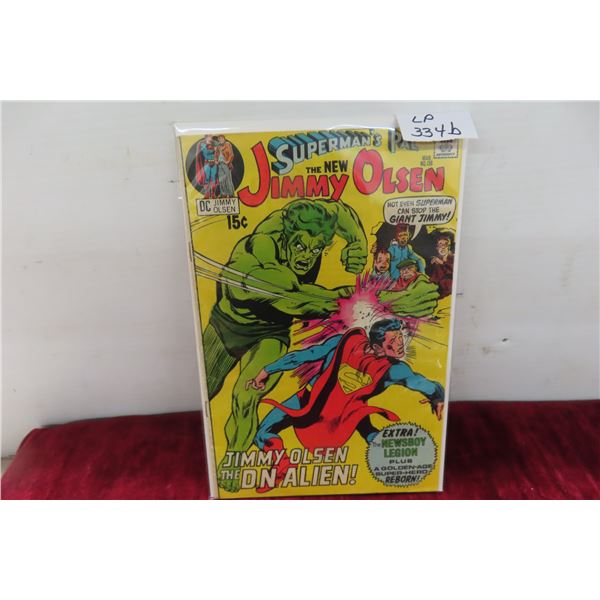 D.C. Jimmy Olsen the D. N. Alien Volume 1 #136, 1971 Year, 15cent Board and Bag V.F.
