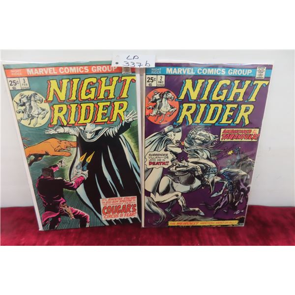 Marvel Knight Rider Vol.1 #2, #3. 1974 Year. 25cent  Board and Bag