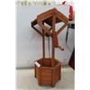 Image 2 : Hand Made 29" Tall Wishing Well Plant Holder