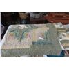 Image 1 : Patch Work Bed Spread & 2 Matching Pillow Shams Size 7'x6'  Some Tears 