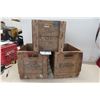 Image 1 : 2 Wooden Orange Crush Bottle Crates & 1 Coca Cola Wood Drink Crate