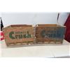 Image 2 : 2 Wooden Orange Crush Bottle Crates & 1 Coca Cola Wood Drink Crate