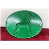 Image 2 : Vintage Dog Emblem on CNAL Green Metal Plate 9"x11" For Truck