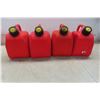 Image 3 : 4 Plastic 5 Litre Gasoline Containers 