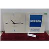 Image 1 : Nelson Authorized Distributor Wall Clock 11"x22" Works 