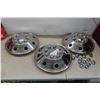 Image 1 : 3 16" Stainless Hub Caps 8 Lug 