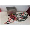 Image 1 : Aluminum Battery Box 10" Highx 13"x 9 1/2" Wide & 2 Sets of Booster Cables 