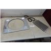 Image 1 : 15" Hole Aluminum Louvered Fan Shroud 17"x22" with Aluminum Transmission Cooler