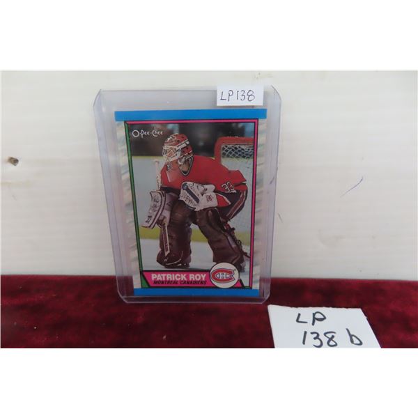 1989-1990 Patrick Roy Montreal Canadiens 