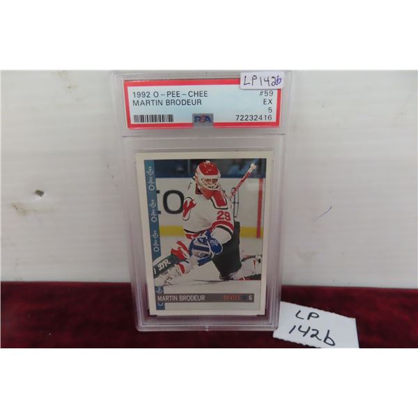 1992-93 OPC Martin Broduer New Jersey Devils Graded P.S.A. Rookie 