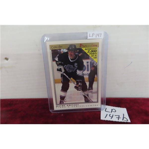 1990-91 OPC Preimer Wayne Gretzky 2,000 Points Pristine