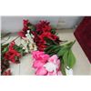 Image 2 : Assortment of Christmas Wreaths Pointsettas & Holly