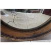 Image 3 : Wall Mirror 14" Diameter and 3 Wooden Elephants Largest 8"  