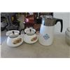 Image 2 : Corningware Tea + Coffee Pots, Anchor + Mixing Bowls 