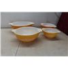 Image 2 : 4 Piece Pyrex Butterfly Gold Nesting Mixing Bowls