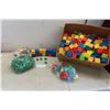 Image 1 : 1970s Tupper Toys ABC Blocks with Matching Green Figures to Match Letters 