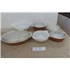 Image 1 : Pyrex Early American Cinderella , 3 Mixing Bowls, 3 Casserole Dishes with Lids 