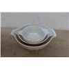 Image 3 : Pyrex Early American Cinderella , 3 Mixing Bowls, 3 Casserole Dishes with Lids 