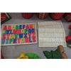 Image 3 : Fisher Price: Farm, Grain Bins, School Desk with Letters + 