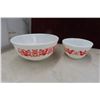 Image 2 : 8 Pyrex Mixing Bowls : Lustive Harvest,  Red Cherry, Harvest Wheat, Butterfly Gold, Friendship Birch