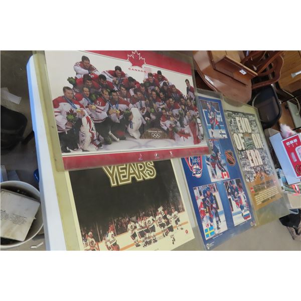 4 Posters: Winnipeg Jets, team Canada Vancouver 