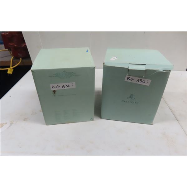 2 Large Vintage SnowGlobes