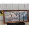 Image 1 : Large Picture 19"x41" Wood Frame