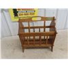 Image 1 : Small Wooden Magazine Rack 
