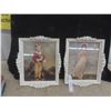 Image 1 : 2 Pictures " Boy with Dog" &Girl in Gown 