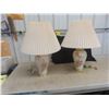 Image 1 : 2 Floral Design Table Lamps 