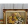 Image 2 : Large Floral Picture Nicely Framed 23"x29" VF 