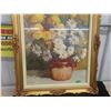Image 3 : Large Floral Picture Nicely Framed 23"x29" VF 