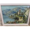 Image 2 : European Country Side Villa Nicely Framed 17"x21"