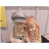 Image 2 : Ceramic Boy & Girl with Frog Statue 16" Tall