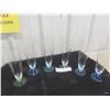Image 1 : 6 Coloured Drink Glasses 9" Tall 