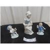 Image 1 : Set of 3 Mother Feeding Lamb & 2 Children Ornaments 