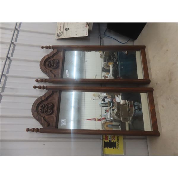 2 Large Dresser Mirrors 18" x52" Tall 