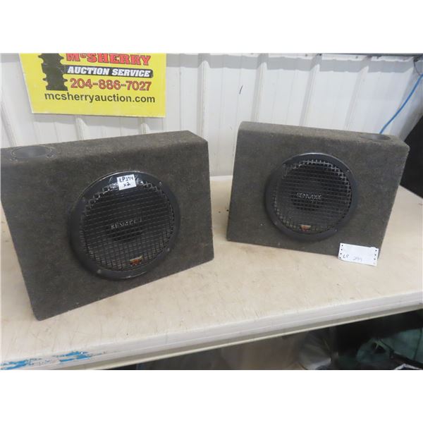 2 Kenwood 10" Subs with Teeters in Custom Boxes