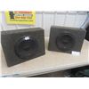 Image 1 : 2 Kenwood 10" Subs with Teeters in Custom Boxes