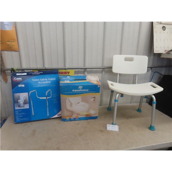 Raised Toilet Set & Toilet Safety Frame & Bath Tub Set Brand New 