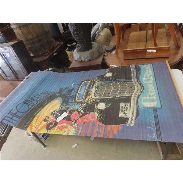 Classic Ford The Old Black Majik Florida Roll Up Sign  36" x 70"