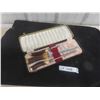 Image 1 : Vintage Elkhorn Cutlery Set with Case Made in England 
