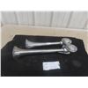 Image 1 : Dual Air Horn Chrome For Boats or Trucks 