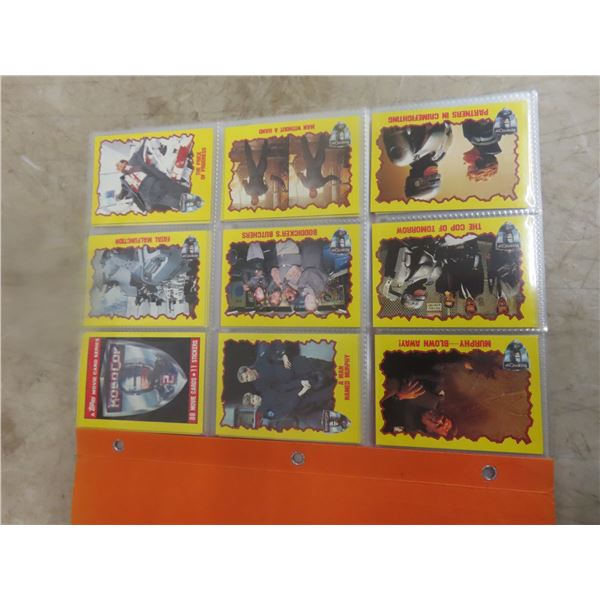88 Robo-Cop 2 Topps Movie Card Series & 11 Wanted Stickers, Compete- Pristine 