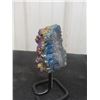 Image 3 : Amethyst Rock with Titanium Aura  4.5"