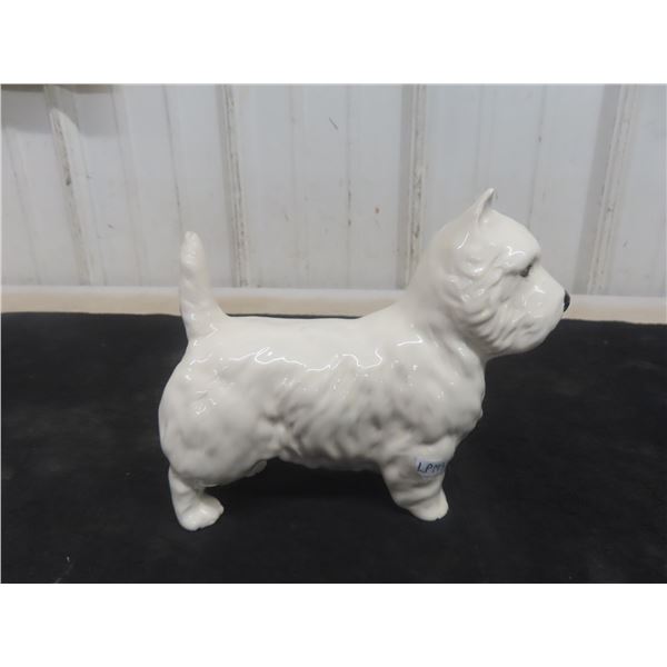 Beswick White Highland Terrier  5'"x6" Size England Mint Condition