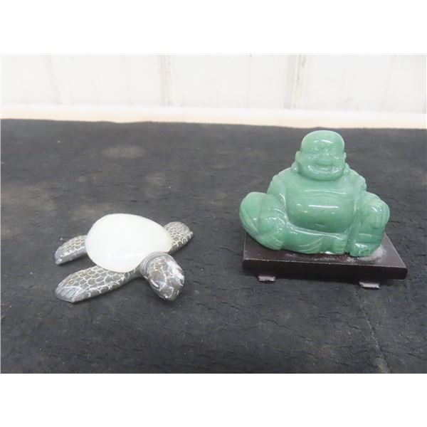 Jade Buddah& Jate+Onyx Tortoise Mint Condition
