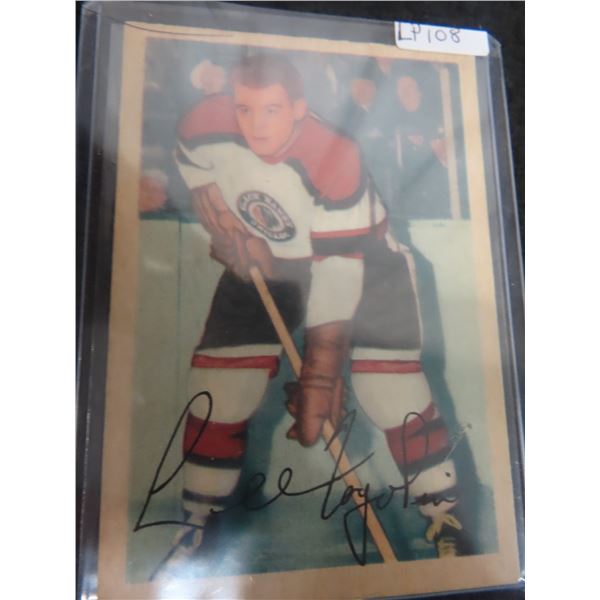 1953-54 Parkhurst Lee Fogolin Blackhawks VF
