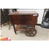 Image 1 : Drop Leaf Walnut Tea Wagon